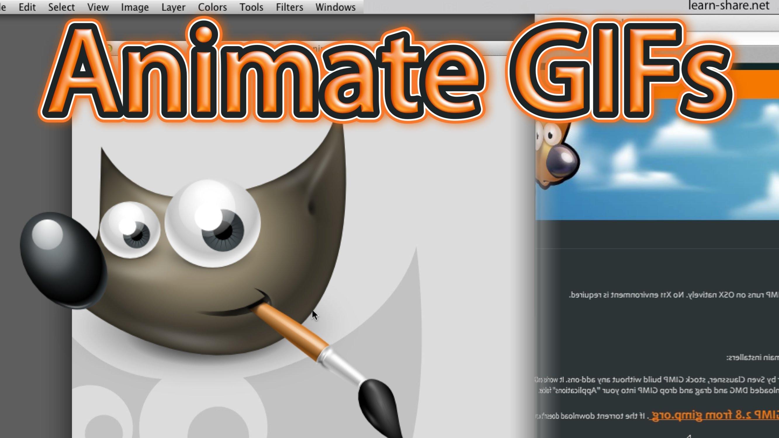 How to Make Animated GIF in GIMP - learn-share.net