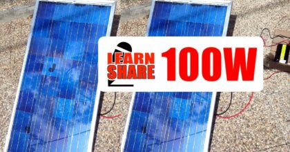 How to Make Homemade 100W Solar Panel