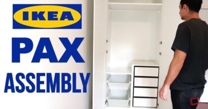 How to Assembly the IKEA PAX Wardrobe  with Hinges