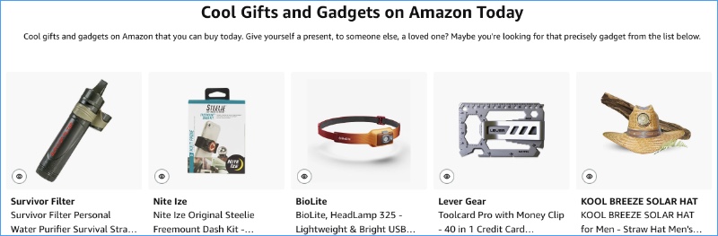 Cool Gifts and Gadgets on Amazon Today